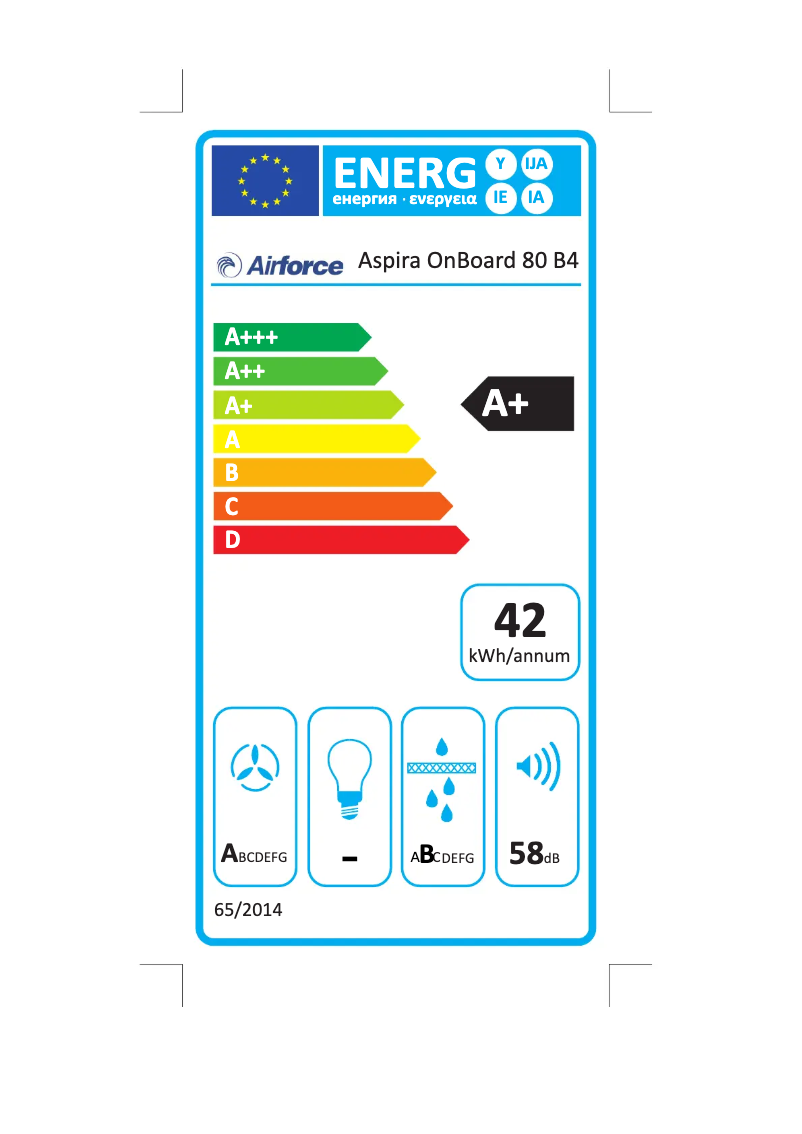 Imagen de la primera página del manual del dispositivo Aspira OnBoard 80 B4