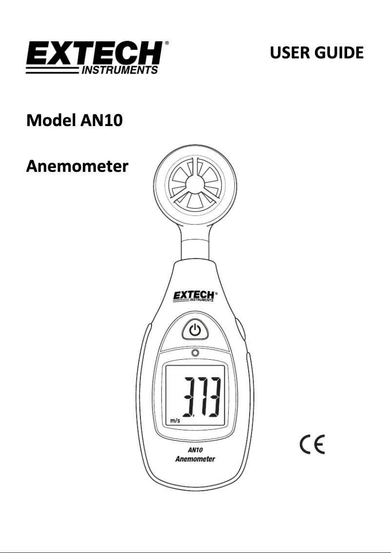 Página 1 del manual Manual de usuario Extech AN10