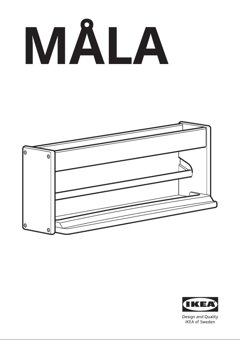 Página 1 del manual Manual de usuario Ikea MÅLA 905.668.81