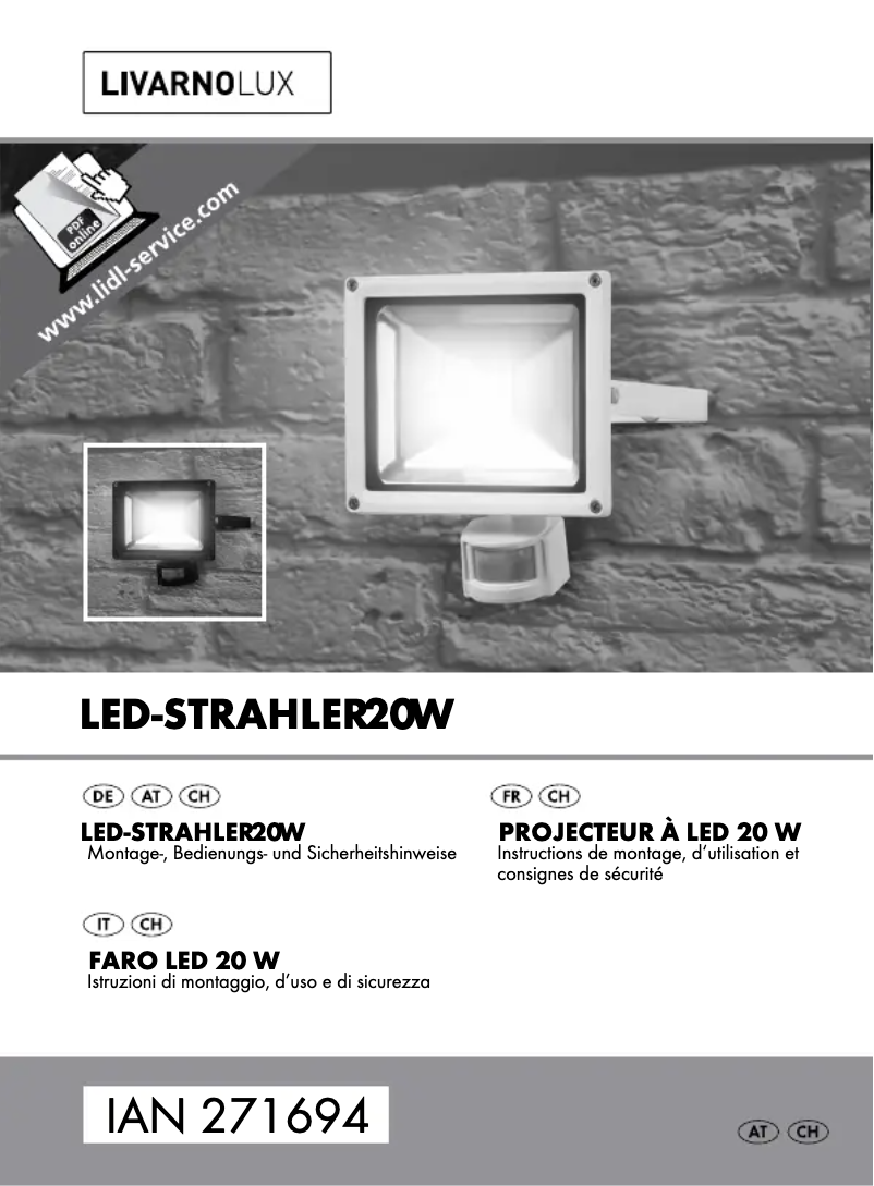 Imagen de la primera página del manual del dispositivo IAN 271694