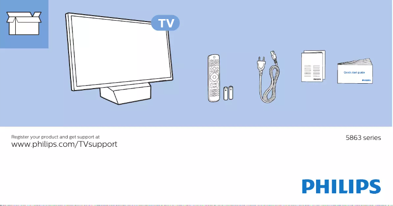Página 1 del manual Guía de inicio rápido Philips 32PFS5863