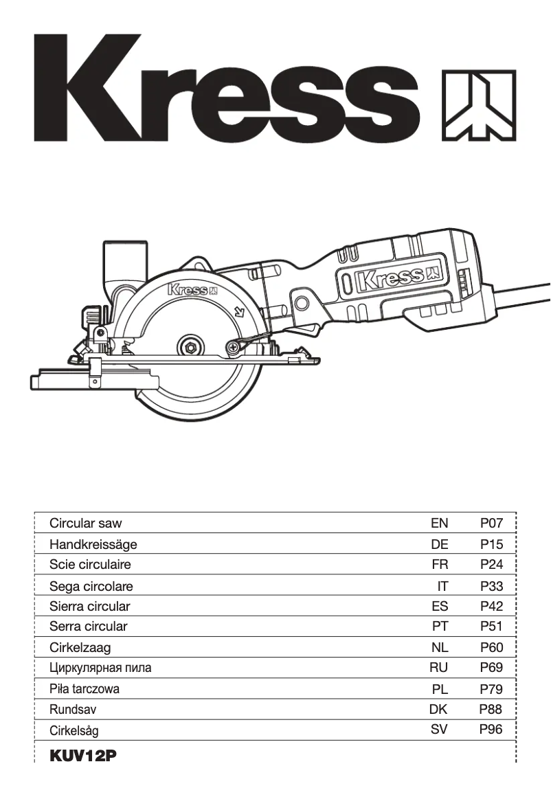 Página nº 1 - Manual de usuario Kress KUV12P