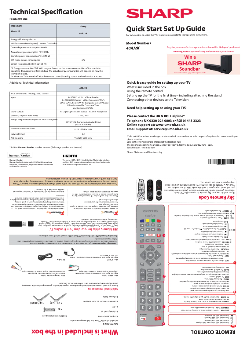 Imagen de la primera página del manual del dispositivo 40AJ2K