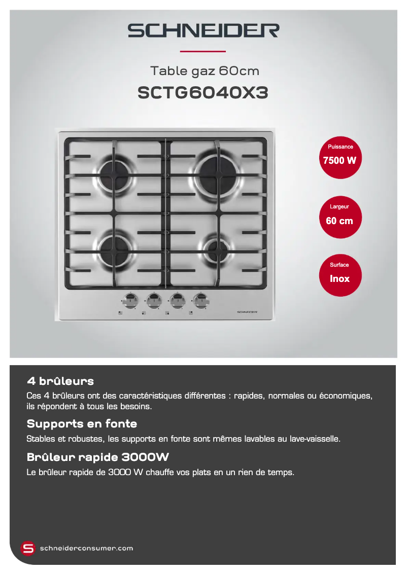Imagen de la primera página del manual del dispositivo SCTG6040X3