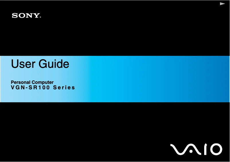 Página nº 1 - Manual de usuario Sony Vaio VGN-SR390N