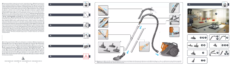 Imagen de la primera página del manual del dispositivo Compact Power Cyclonic Animal Care RO3786