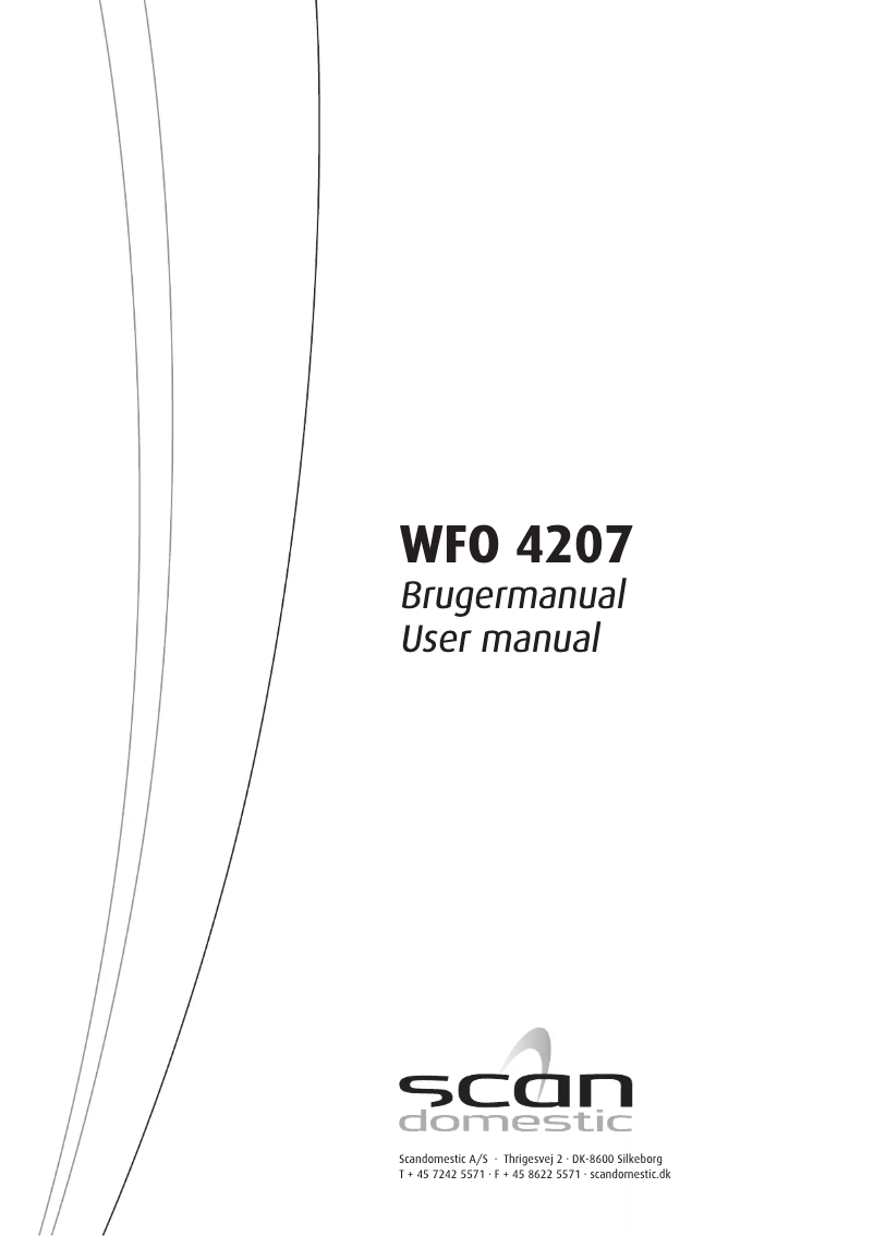 Página 1 del manual Manual de usuario Scandomestic WFO 4207