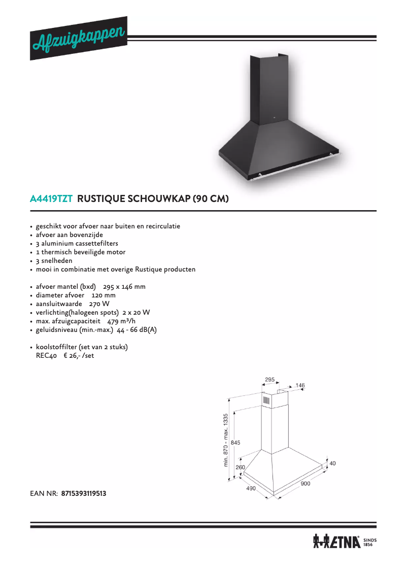 Imagen de la primera página del manual del dispositivo A4419TZT