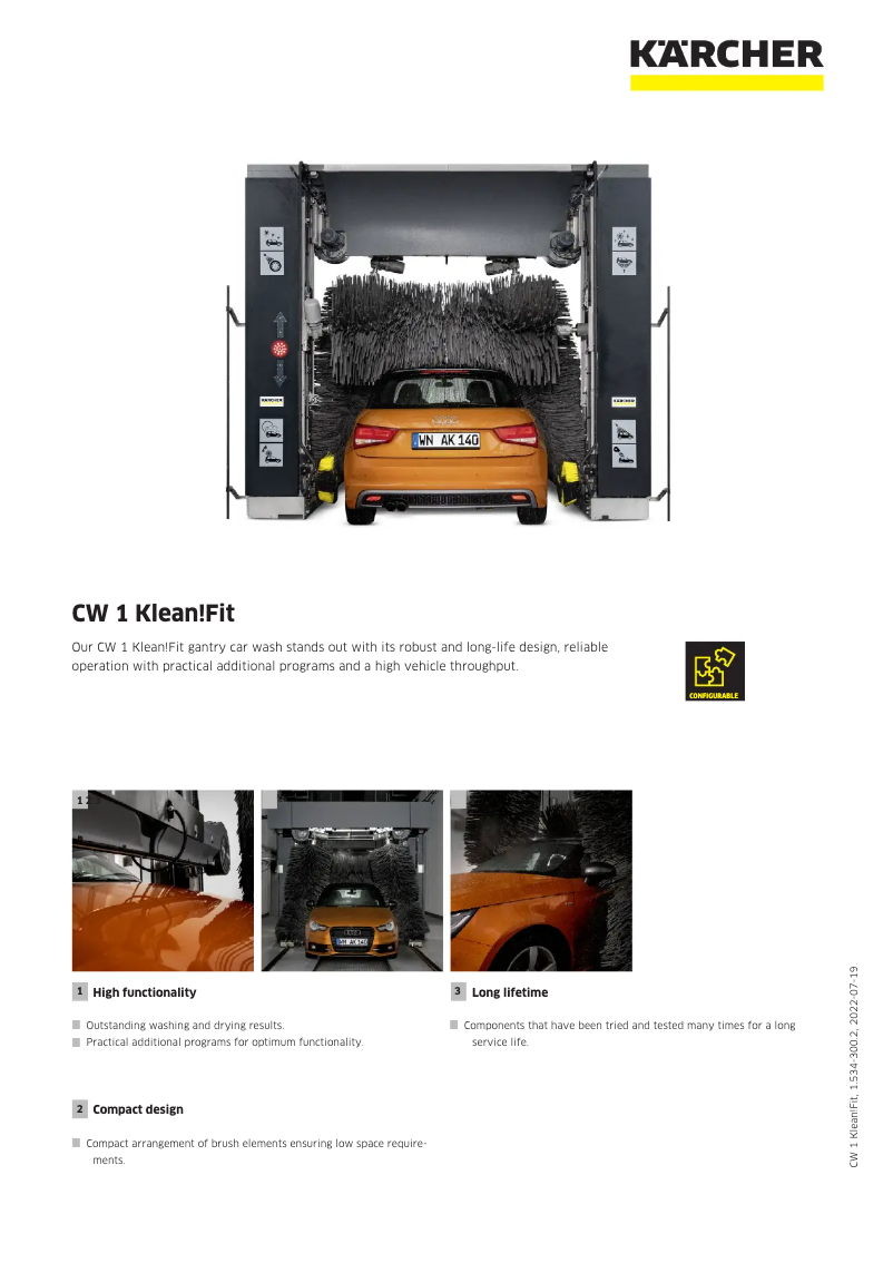 Página 1 del manual Manual de usuario Kärcher CW 1 Klean!Fit