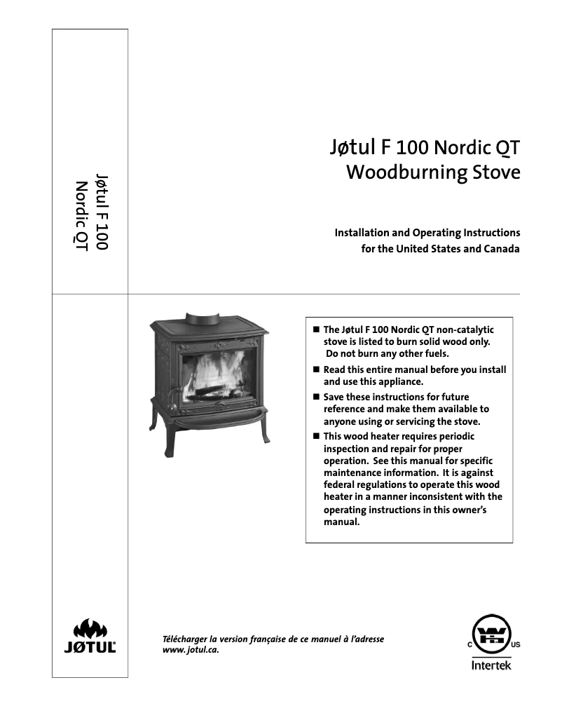 Imagen de la primera página del manual del dispositivo F 100 Nordic QT