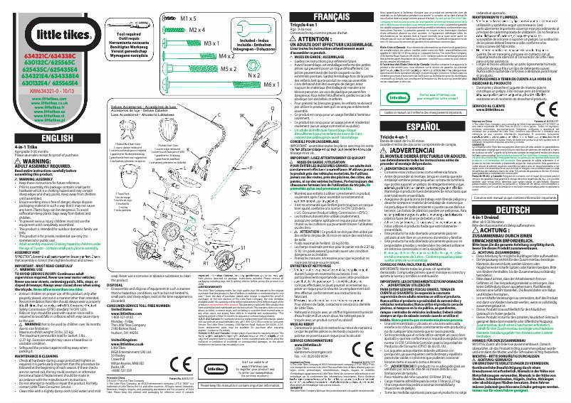 Imagen de la primera página del manual del dispositivo 634321C