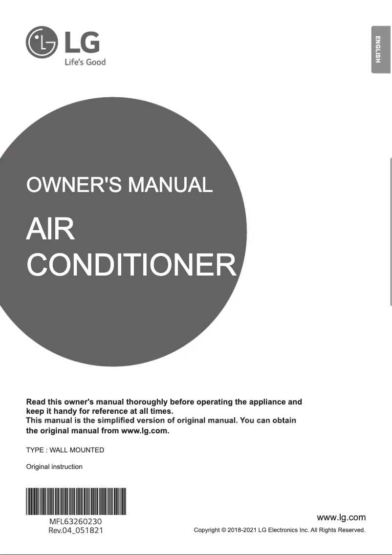 Página 1 del manual Manual de usuario LG AMNQ24GSKC0