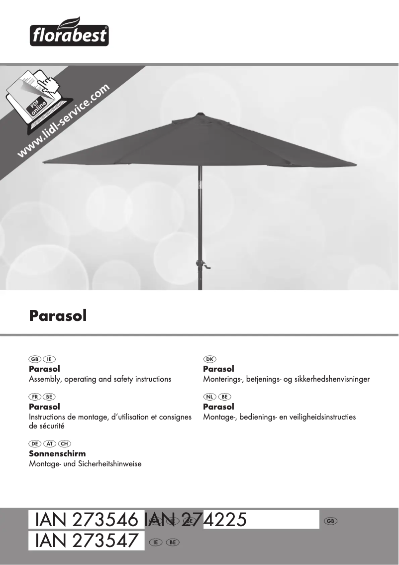 Página nº 1 - Manual de usuario Florabest IAN 273546