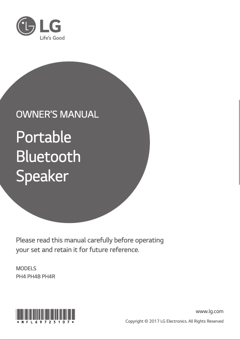 Imagen de la primera página del manual del dispositivo PH4R