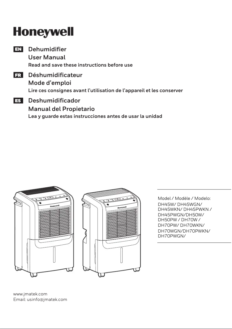 Imagen de la primera página del manual del dispositivo DH70P
