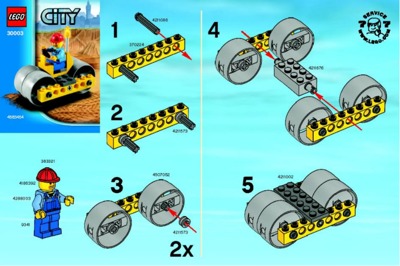 Imagen de la primera página del manual del dispositivo Steam Roller