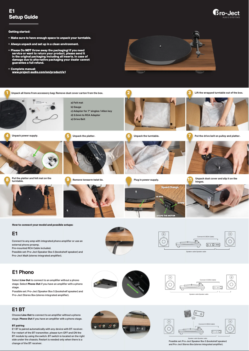 Imagen de la primera página del manual del dispositivo E1