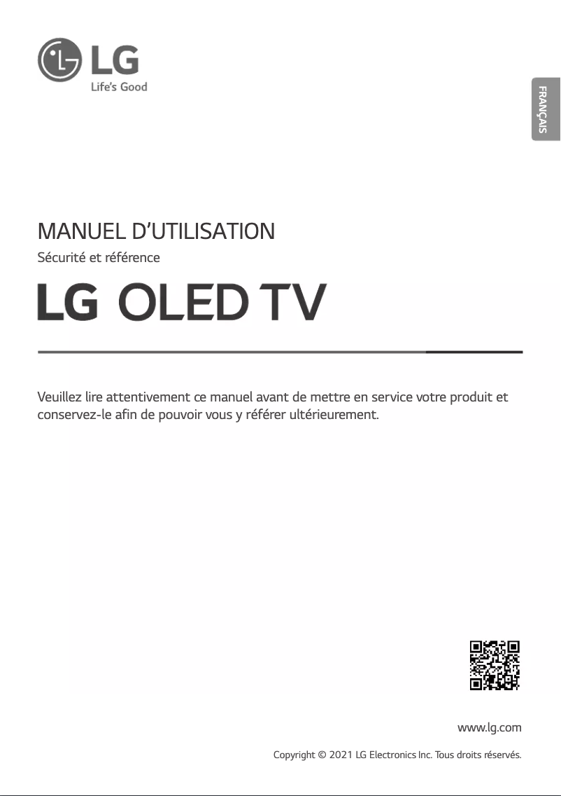 Imagen de la primera página del manual del dispositivo OLED55A19LA