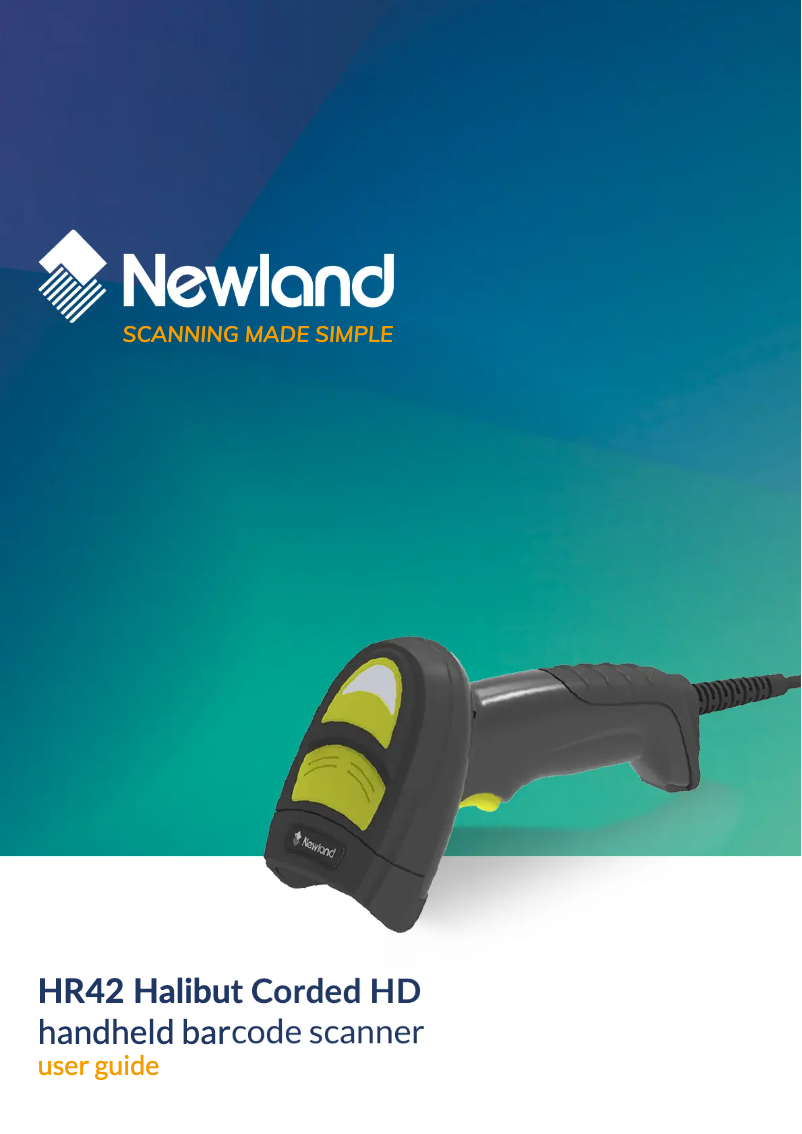 Página nº 1 - Manual de usuario Newland HR42 Halibut HD Corded