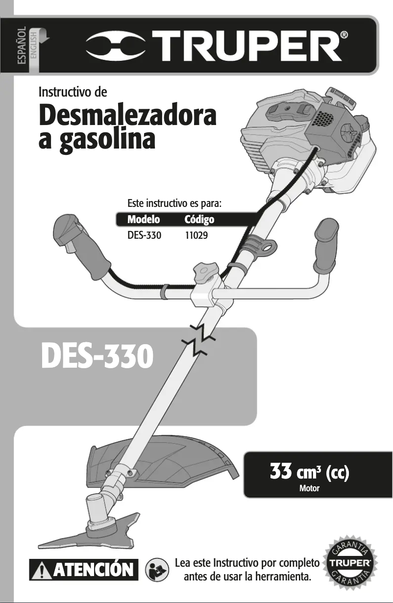 Página 1 del manual Manual de usuario Truper DES-330
