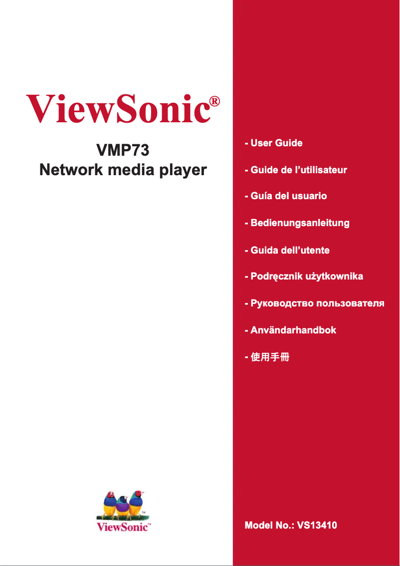 Página 1 del manual Manual de usuario Viewsonic VMP73