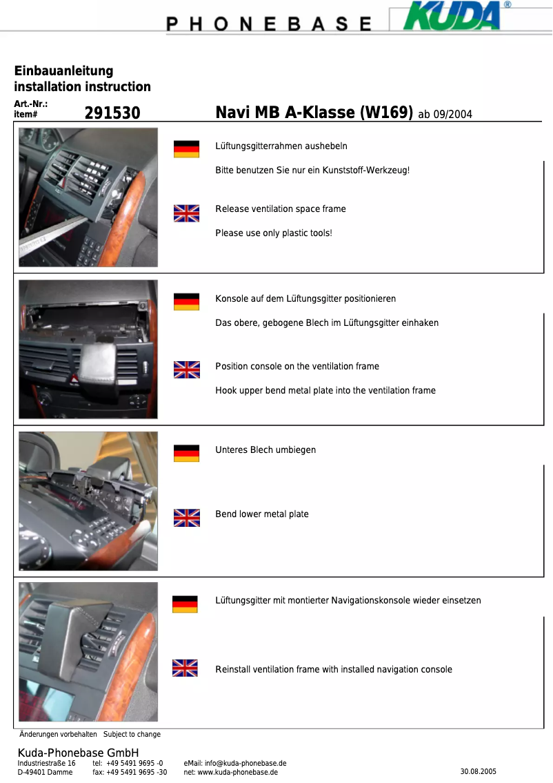 Página 1 del manual Manual de usuario Kuda 291535