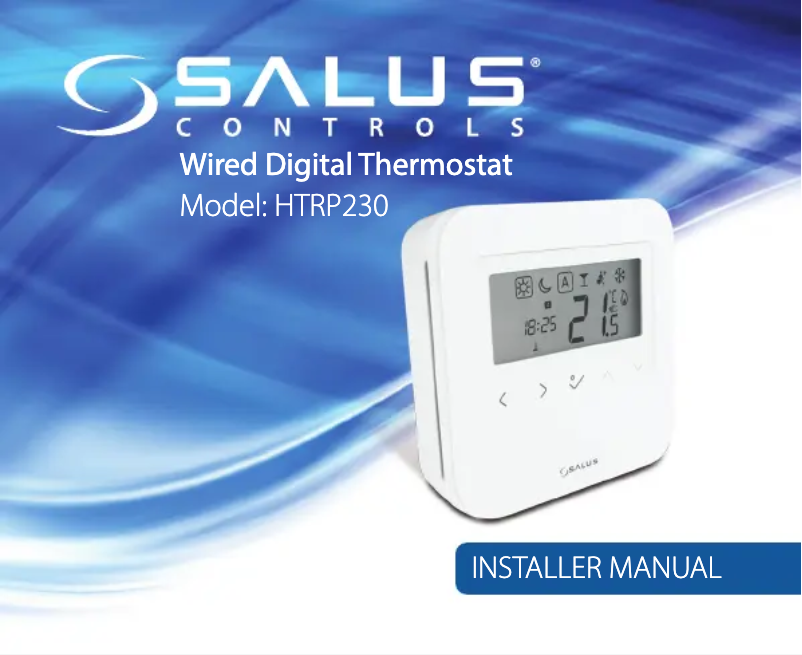 Imagen de la primera página del manual del dispositivo HTRP230