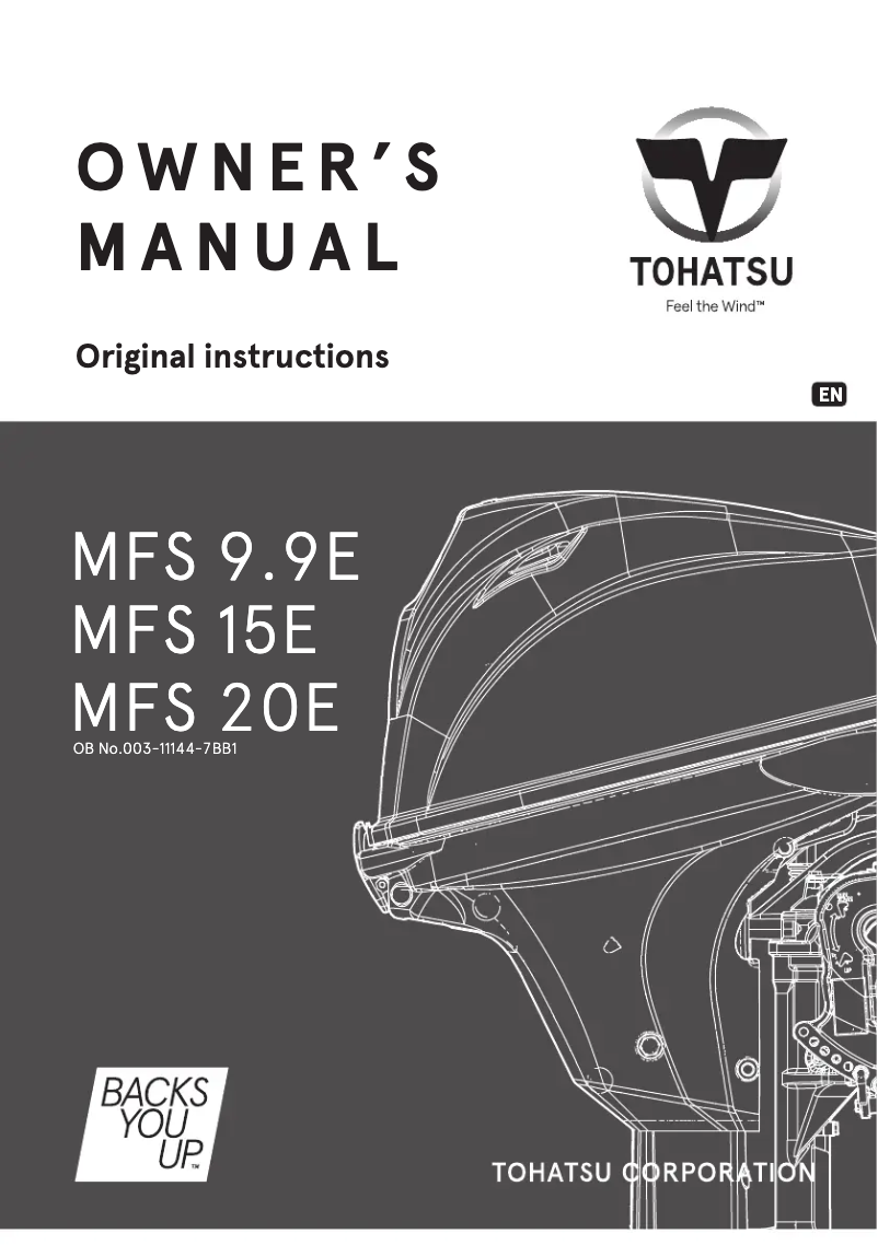 Página nº 1 - Manual de usuario Tohatsu MFS9.9E
