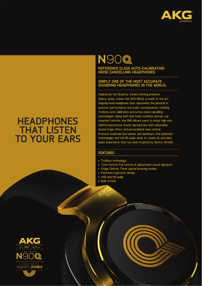 Página 1 del manual Ficha técnica AKG N90Q