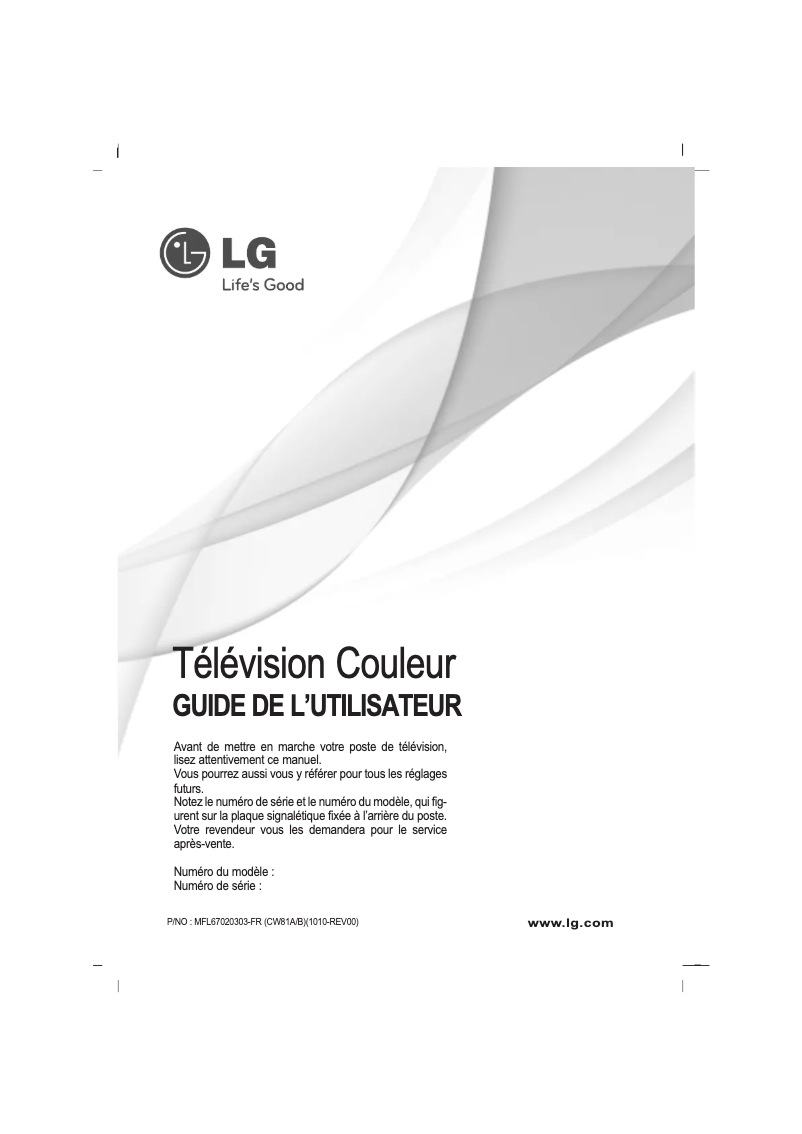 Página 1 del manual Manual de usuario LG 21FU1RGX