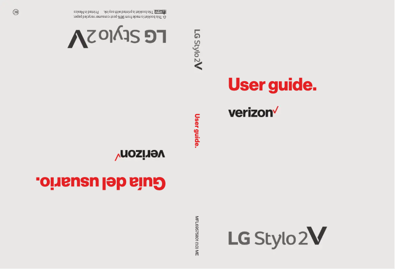 Página 1 del manual Manual de usuario LG Stylo 2 V
