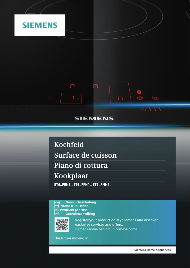 Imagen de la primera página del manual del dispositivo ET645FFN1E