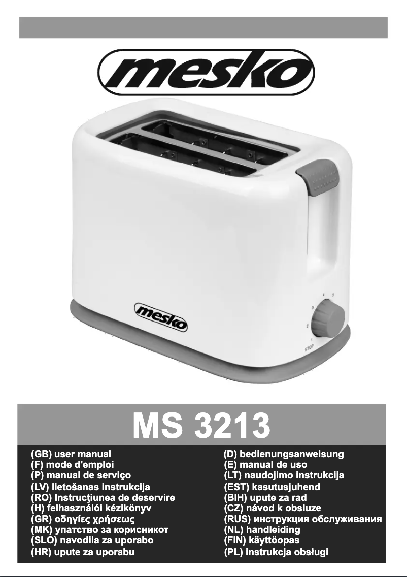 Página nº 1 - Manual de usuario Mesko MS 3213