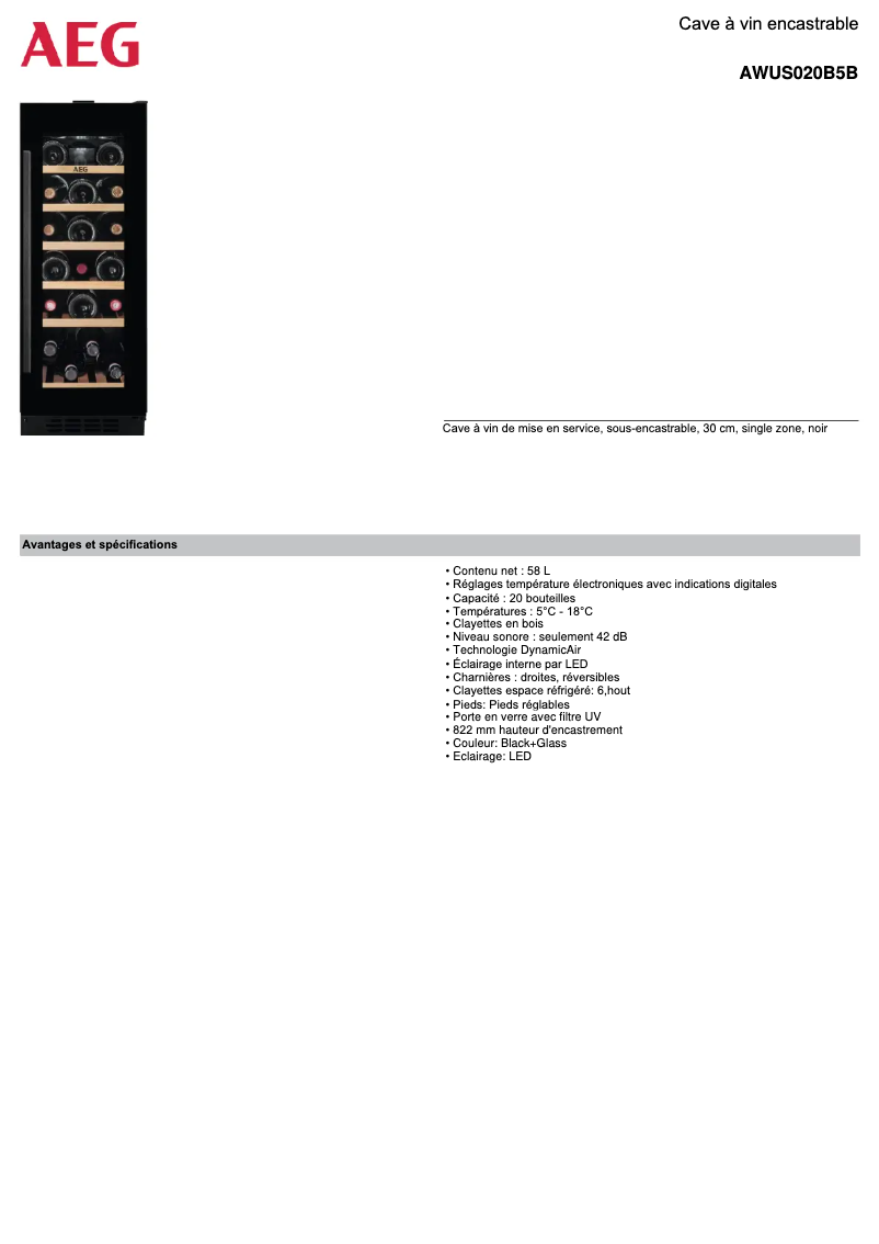 Imagen de la primera página del manual del dispositivo AWUS020B5B