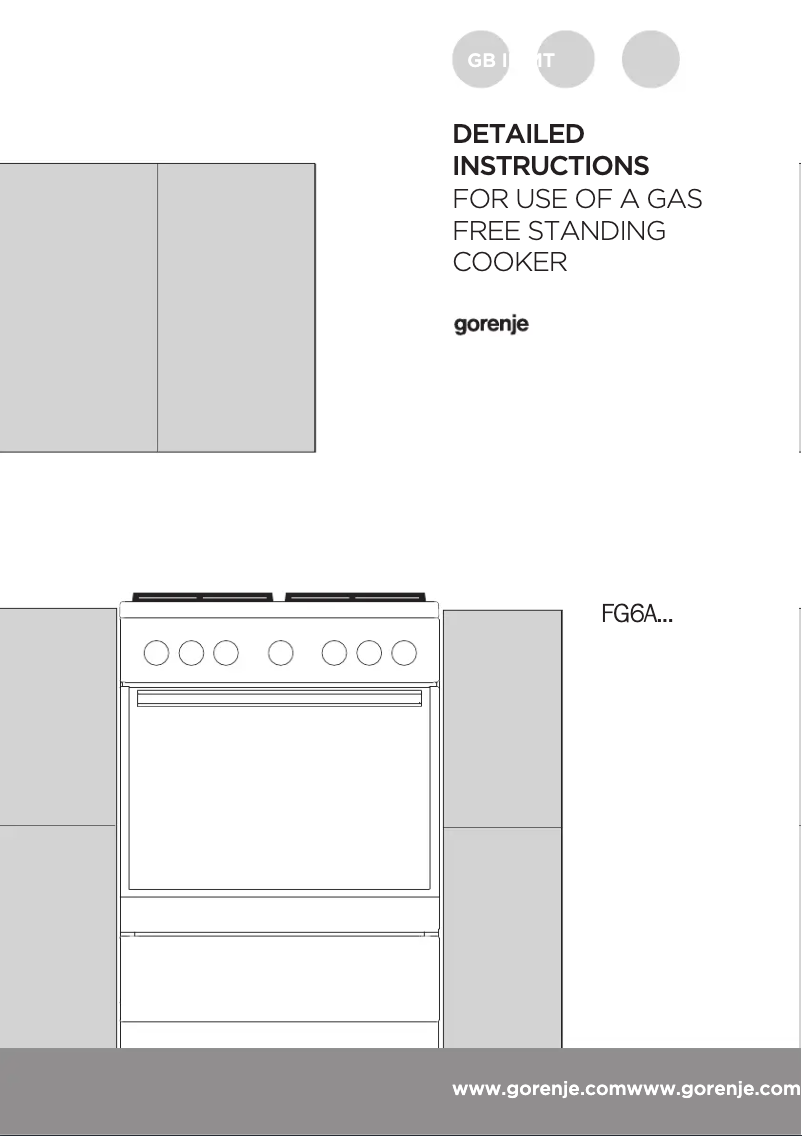 Página 1 del manual Guía de instalación Gorenje GI6121WH