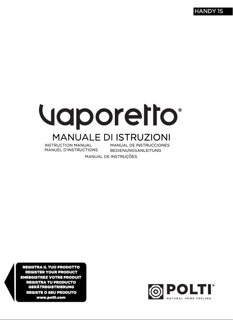 Imagen de la primera página del manual del dispositivo Handy 15