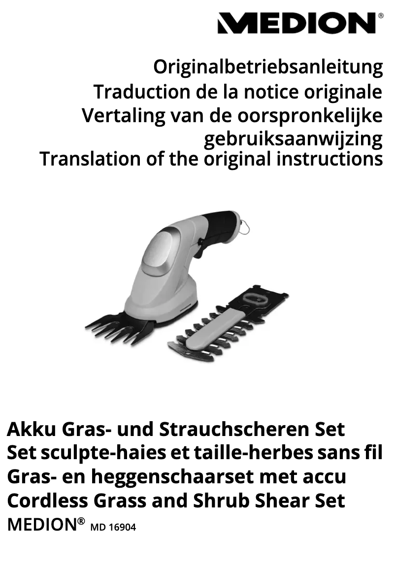 Página 1 del manual Manual de usuario Medion MD 16904