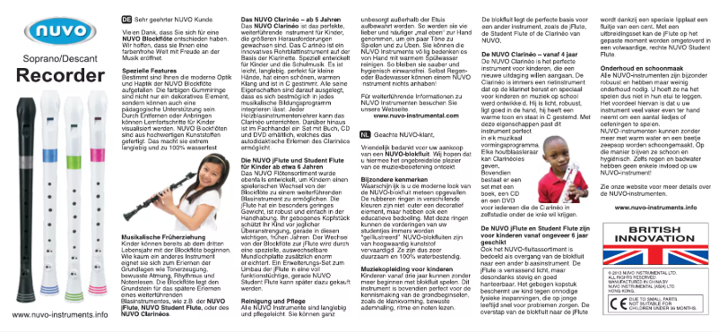 Página nº 1 - Manual de usuario NUVO NU-RG300BL