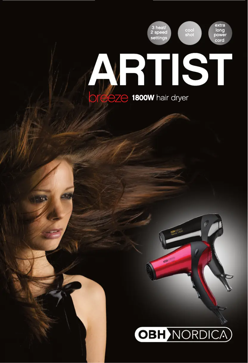 Página 1 del manual Manual de usuario OBH Nordica Artist Breeze(5168