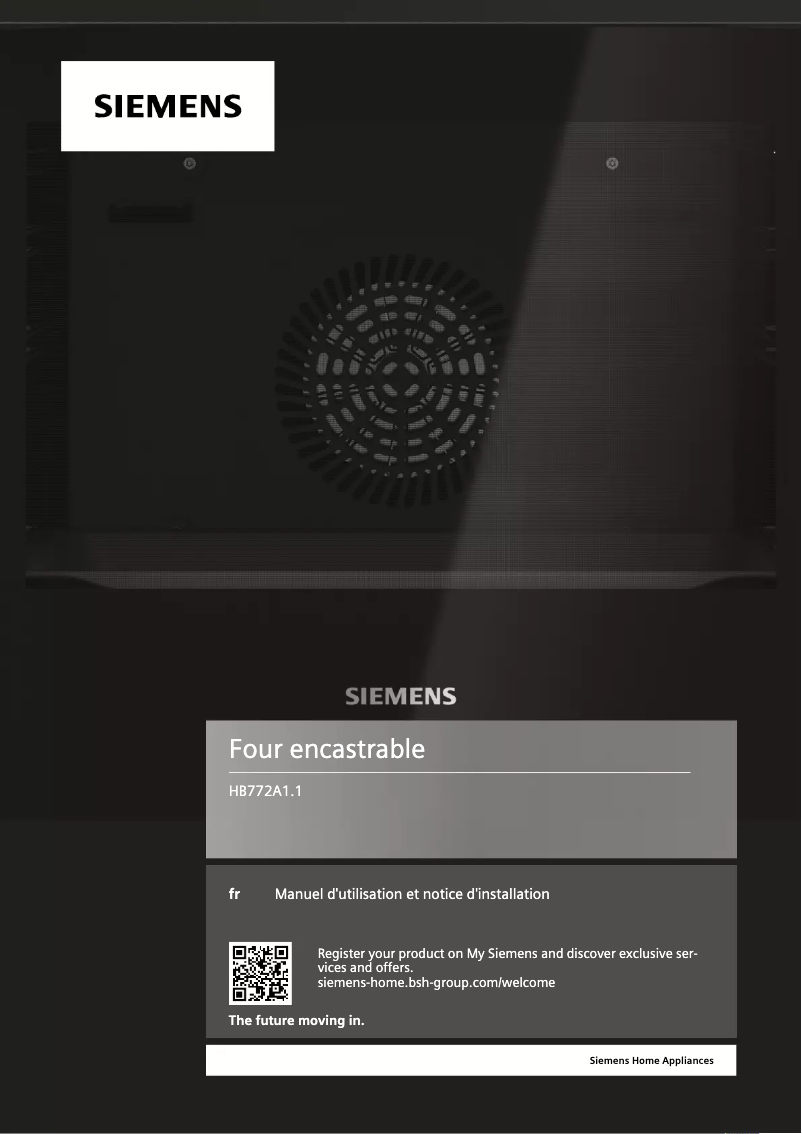 Página 1 del manual Manual de usuario Siemens HB772A1B1