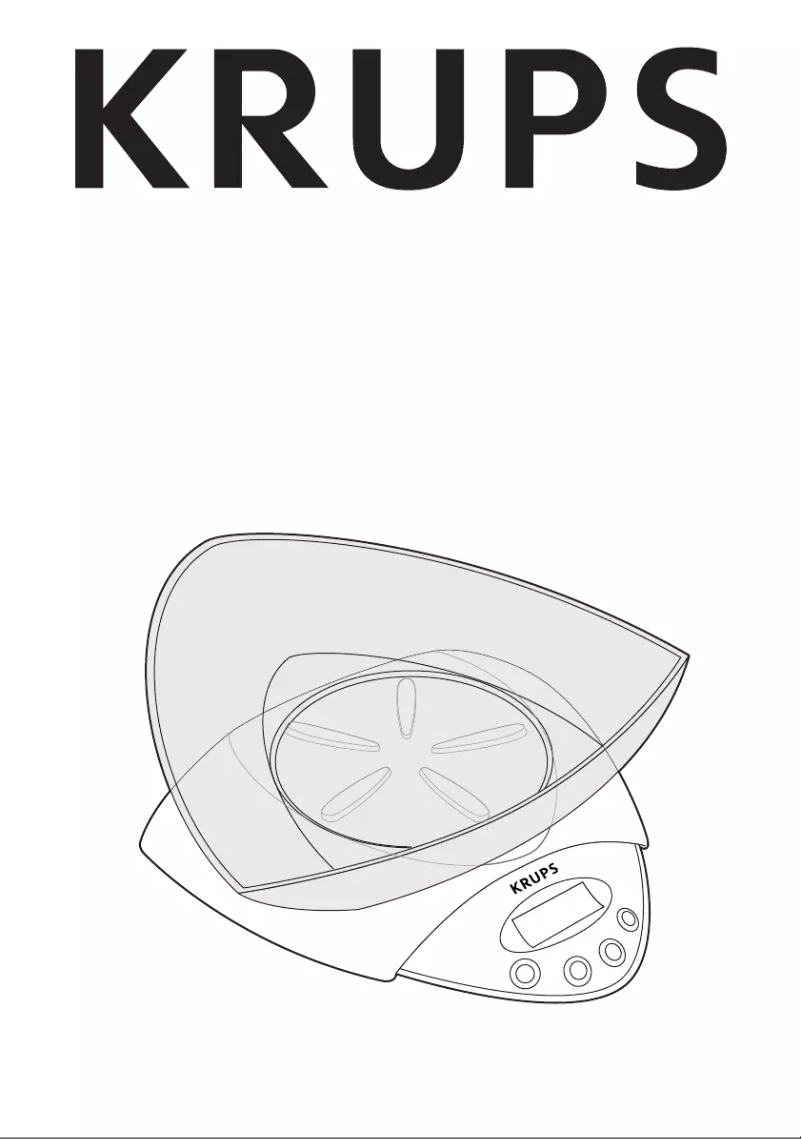 Página 1 del manual Manual de usuario Krups ScaleControl 3000 F84370