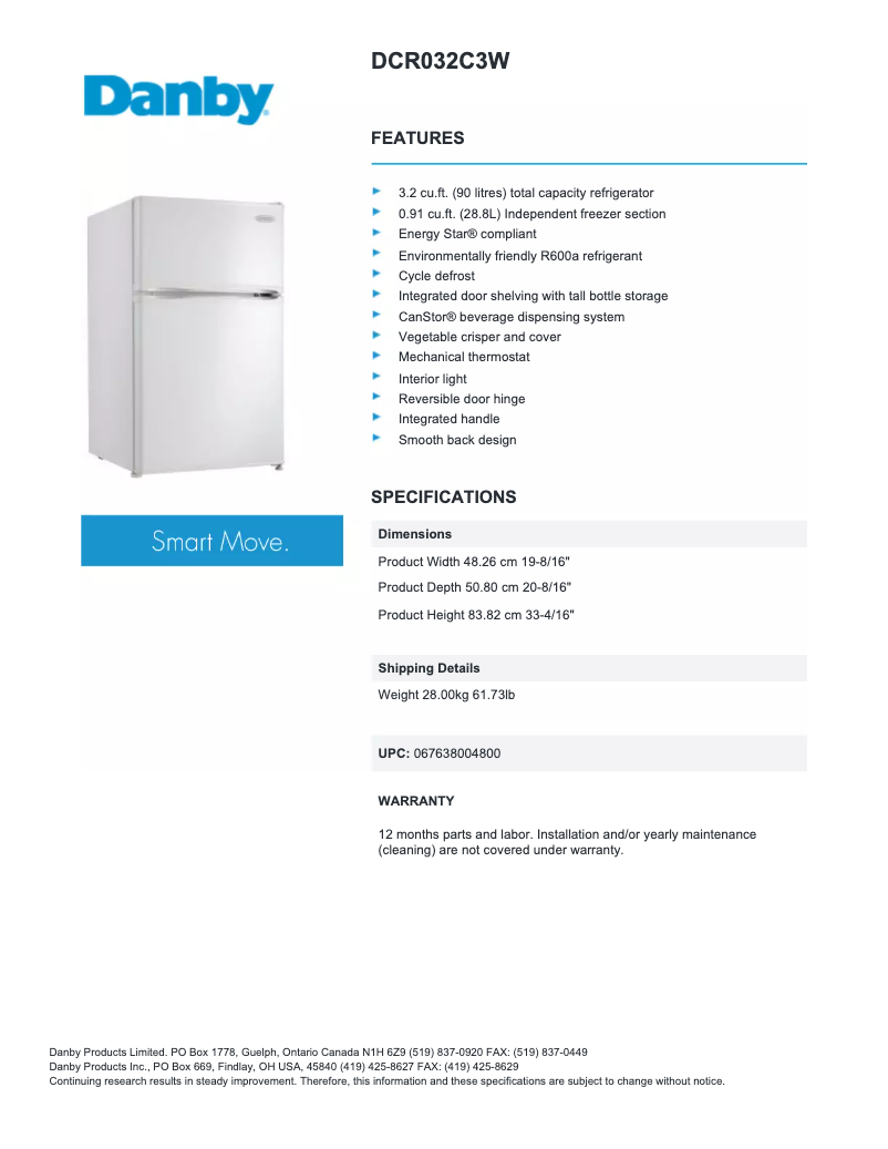 Imagen de la primera página del manual del dispositivo DCR032C3