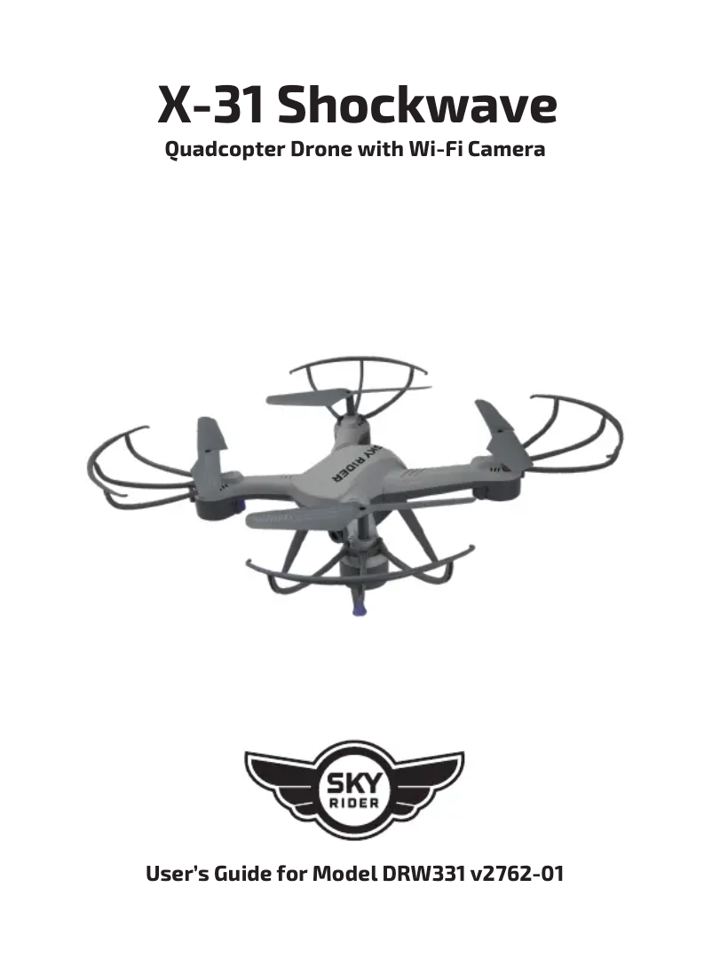 Página nº 1 - Manual de usuario Sky Rider X-31 Shockwave