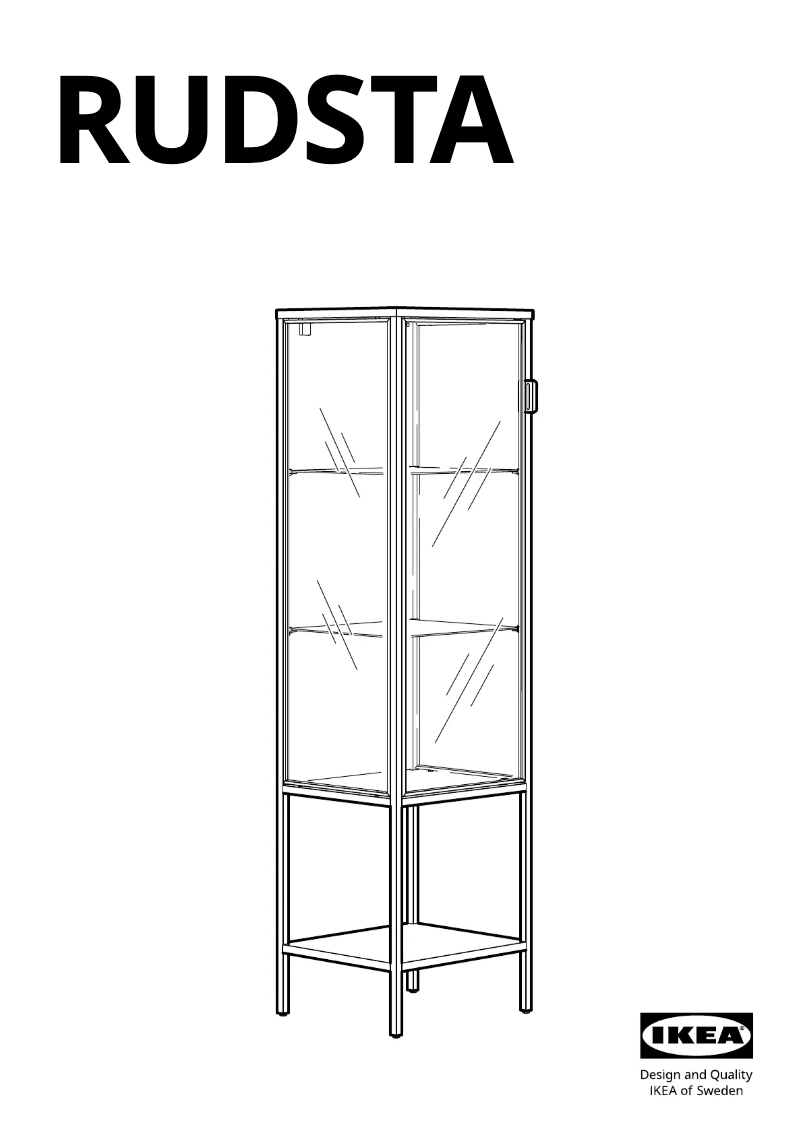 Página 1 del manual Manual de usuario Ikea RUDSTA 804.501.31