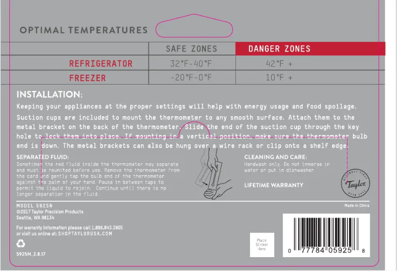 Página 1 del manual Manual de usuario Taylor 5925N