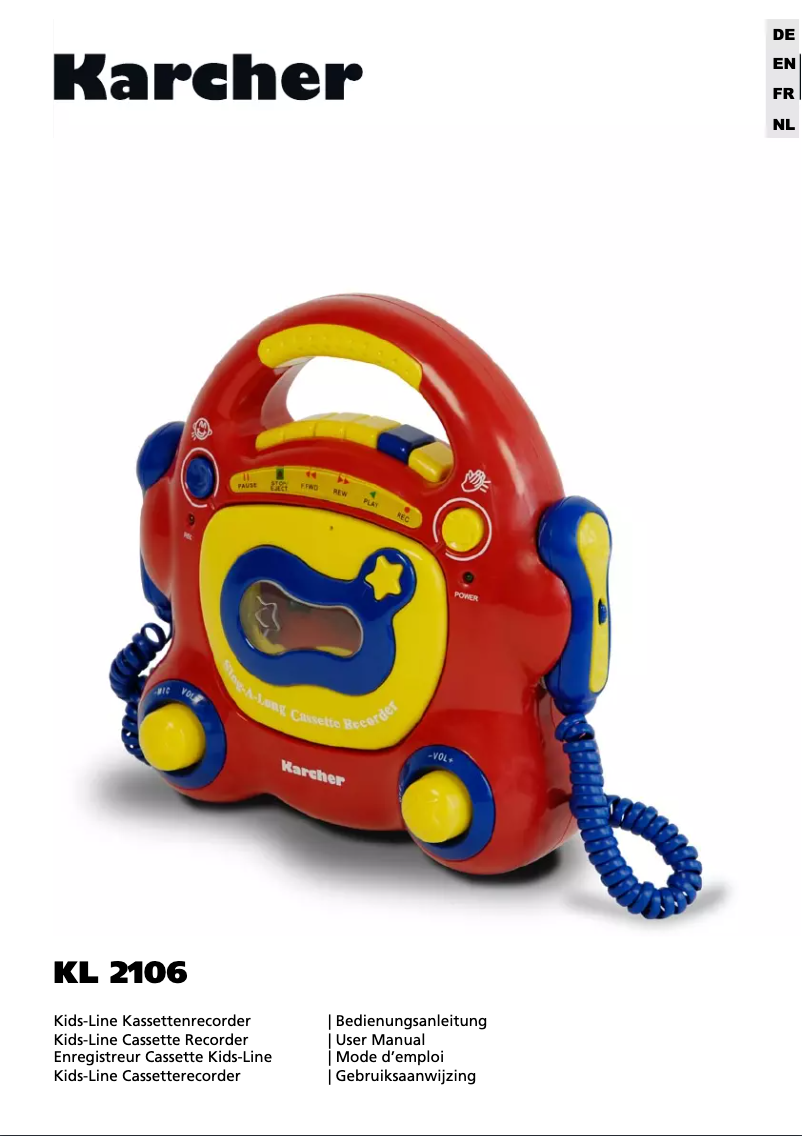 Página nº 1 - Manual de usuario Karcher Audio KL 2106