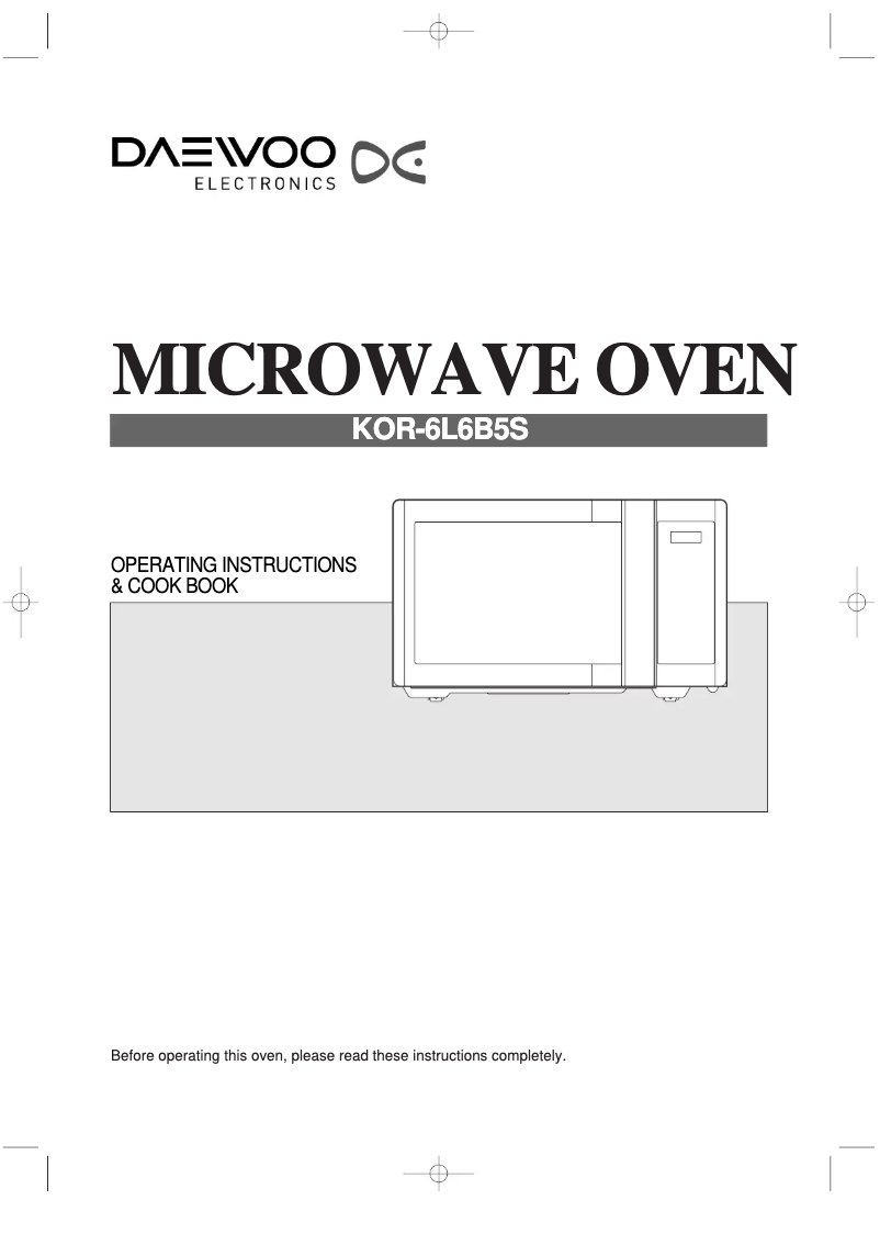 Página 1 del manual Manual de usuario Daewoo KOR6L6BD