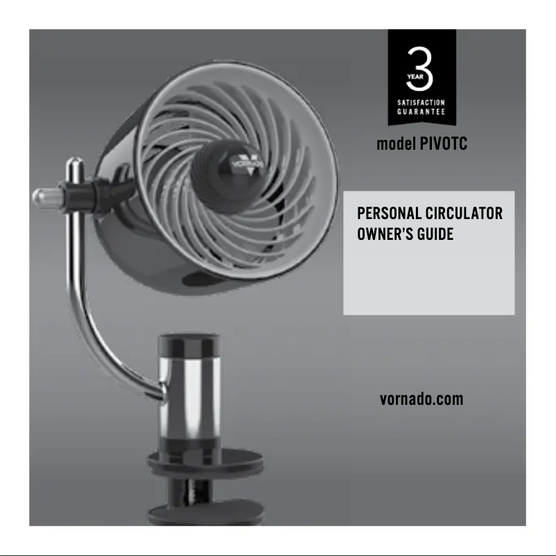 Página nº 1 - Manual de usuario Vornado PIVOT Clip