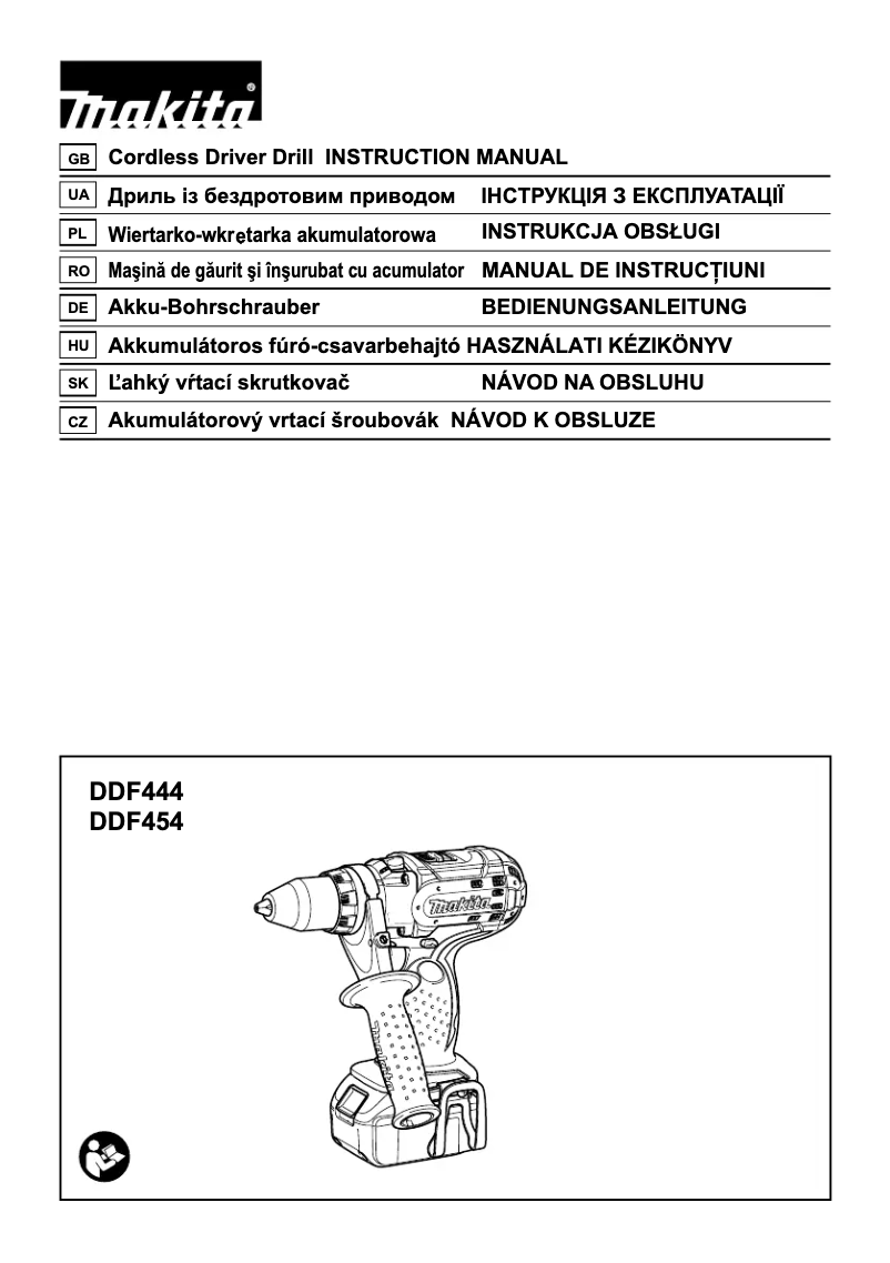 Imagen de la primera página del manual del dispositivo DDF444
