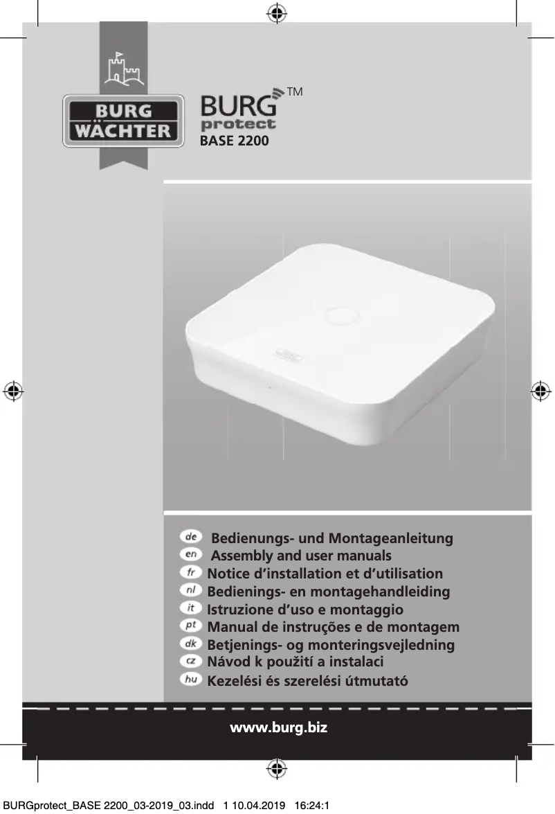 Imagen de la primera página del manual del dispositivo SET 2210